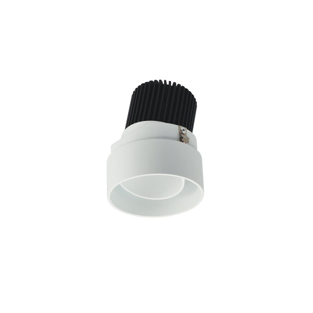 2" Iolite LED Round Trimless Adjustable, 1000lm / 14W, 3000K, Matte Powder White Adjustable /
