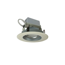 Nora NLCBC-46927XHZWEM - 4" Cobalt Adjustable LED Retrofit, 1000lm / 12W, 2700K, Haze Reflector / White Flange, Pre-Wired