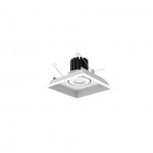 Nora NMRT3-1RL335SWW - One-Head Flanged LED Multiple Lighting Trim, 2500lm per Head w/ Spot Optic, 3500K, Regressed White