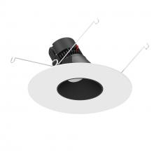 Nora NPRLV-56RSLACDXBMPW - 5"/6" Pearl Low Voltage LED Round Adjustable Slot Retrofit, 650lm / 11W, Comfort Dim, Black