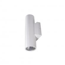  NYUD-3L1345MPW - 3" Up & Down Wall Mounted LED Cylinder with Selectable CCT, Matte Powder White finish