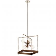  52092AUB - Tanis™ 6 Light Foyer Pendant Auburn Stained