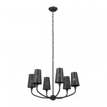  52508BK - Chandelier 6Lt