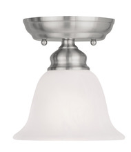  1350-91 - 1 Light Brushed Nickel Ceiling Mount