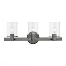  17233-46 - 3 Light Black Chrome Vanity Sconce