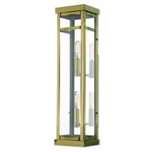  20706-01 - 2 Lt AB Outdoor Wall Lantern