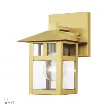  21321-32 - 1 Light Textured Black Small Outdoor Wall Lantern with Clear Glass