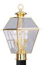  2284-02 - 2 Light PB Outdoor Post Lantern