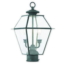  2284-61 - 2 Light Charcoal Outdoor Post Lantern