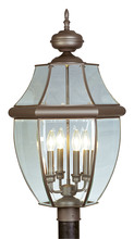  2358-07 - 4 Light Bronze Outdoor Post Lantern