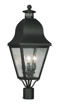  2556-04 - 3 Light Black Outdoor Post Lantern