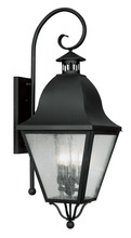 2558-04 - 4 Light Black Outdoor Wall Lantern
