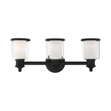 Livex Lighting 40213-04 - 3 Lt Black Bath Vanity