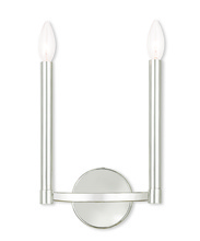  40242-35 - 2 Light Polished Nickel Wall Sconce