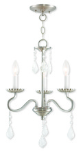  40773-91 - 3 Light Brushed Nickel Mini Chandelier