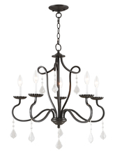  40775-92 - 5 Light English Bronze Chandelier