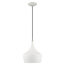  41186-03 - 1 Lt White Mini Pendant