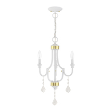  41273-03 - 3 Lt White Mini Chandelier