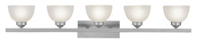  4205-91 - 5 Light Brushed Nickel Bath Light