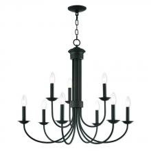  42687-07 - 9 Lt BZ Chandelier