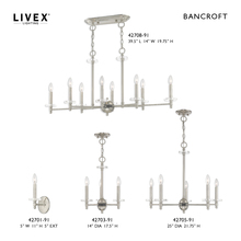 Livex Lighting 42705-91 - 5 Lt Brushed Nickel Chandelier