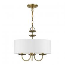  42983-01 - 3 Light Antique Brass Pendant Chandelier