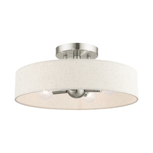  46037-91 - 4 Lt Brushed Nickel Semi Flush Mount