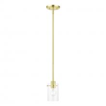 Livex Lighting 46151-12 - 1 Light Satin Brass Single Pendant