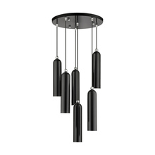  46756-68 - 6 Lt Shiny Black Pendant