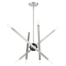  46985-91 - 8 Lt Brushed Nickel  Chandelier