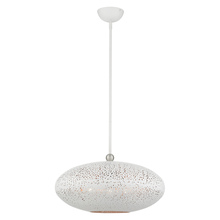  49185-03 - 3 Lt White Pendant