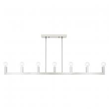  49209-91 - 7 Lt Brushed Nickel Linear Chandelier