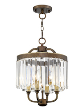  50543-64 - 4 Light PBZ Mini Chandelier/Flush Mount