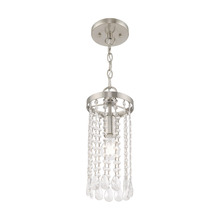  51062-91 - 1 Lt Brushed Nickel Mini Pendant