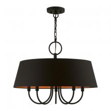  51355-04 - 5 Light Black Pendant Chandelier