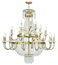  51877-28 - 21 Light Winter Gold Foyer Chandelier