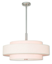  52138-91 - 5 Light Brushed Nickel Pendant