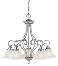  6135-91 - 5 Light Brushed Nickel Chandelier