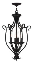  6137-07 - 4 Light Bronze Foyer Chandelier