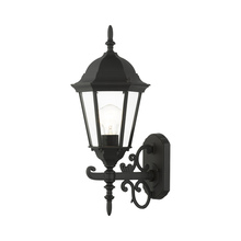  7556-14 - 1 Lt Textured Black Outdoor  Wall Lantern