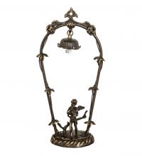  10243 - 19" High Cherub With Violin Mini Lamp