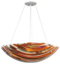  109206 - 24"W Metro Fusion Marina Glass Inverted Pendant