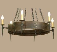  112812 - 47" Wide Warwick 6 Light Chandelier