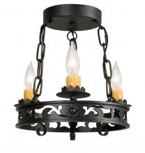  115176 - 14" Wide Sagebrush 3 Light Chandelier