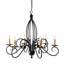  115286 - 36" Wide Squire 6 Light Chandelier