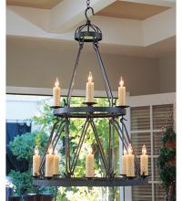  115287 - 36" Wide Lakeshore 12 Light Two Tier Chandelier