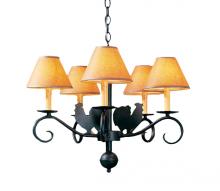  115631 - 24" Wide Animal 5 Light Chandelier