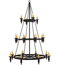  115722 - 60"W Carella 20 LT Three Tier Chandelier