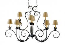  118049 - 48" Long Claire 10 Light Oblong Chandelier