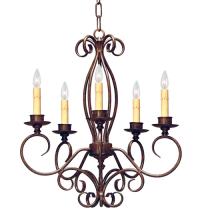  120247 - 22" Wide Elisha 5 Light Chandelier